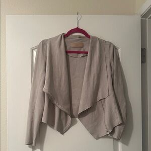 Nordstrom Greige Faux Suede Jacket